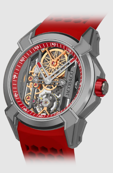 Fake Jacob & Co Epic x skeleton red EX113.20.AG.AA.A watch
